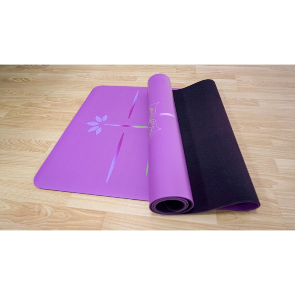 Thảm tập yoga, thảm tập gym Nicegood cao su PU cầu vồng 185 x 68 cm