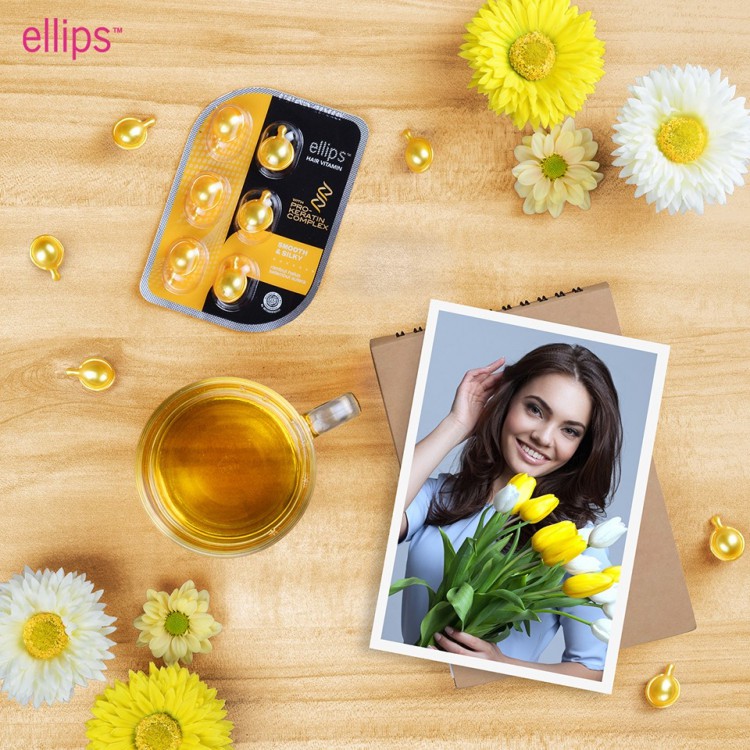 Serum Dưỡng Tóc Ellips Keratin Hair Vitamin Pro Keratin Vỉ 6 viên