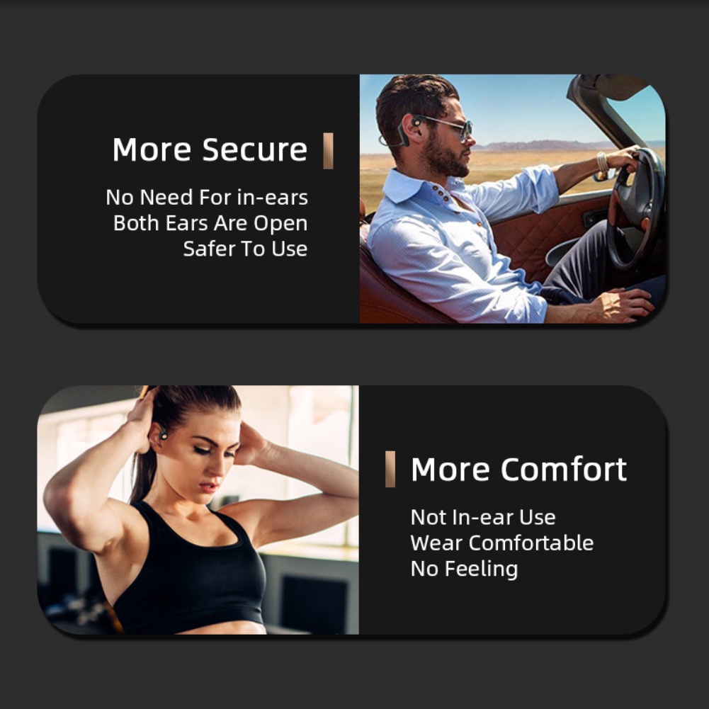 K79 Dẫn Truyền Xương Tai Nghe 5.0 Bluetooth Không Dây-Tương Thích Tai Nghe Ipx5 Chống Nước Headest Có Micro