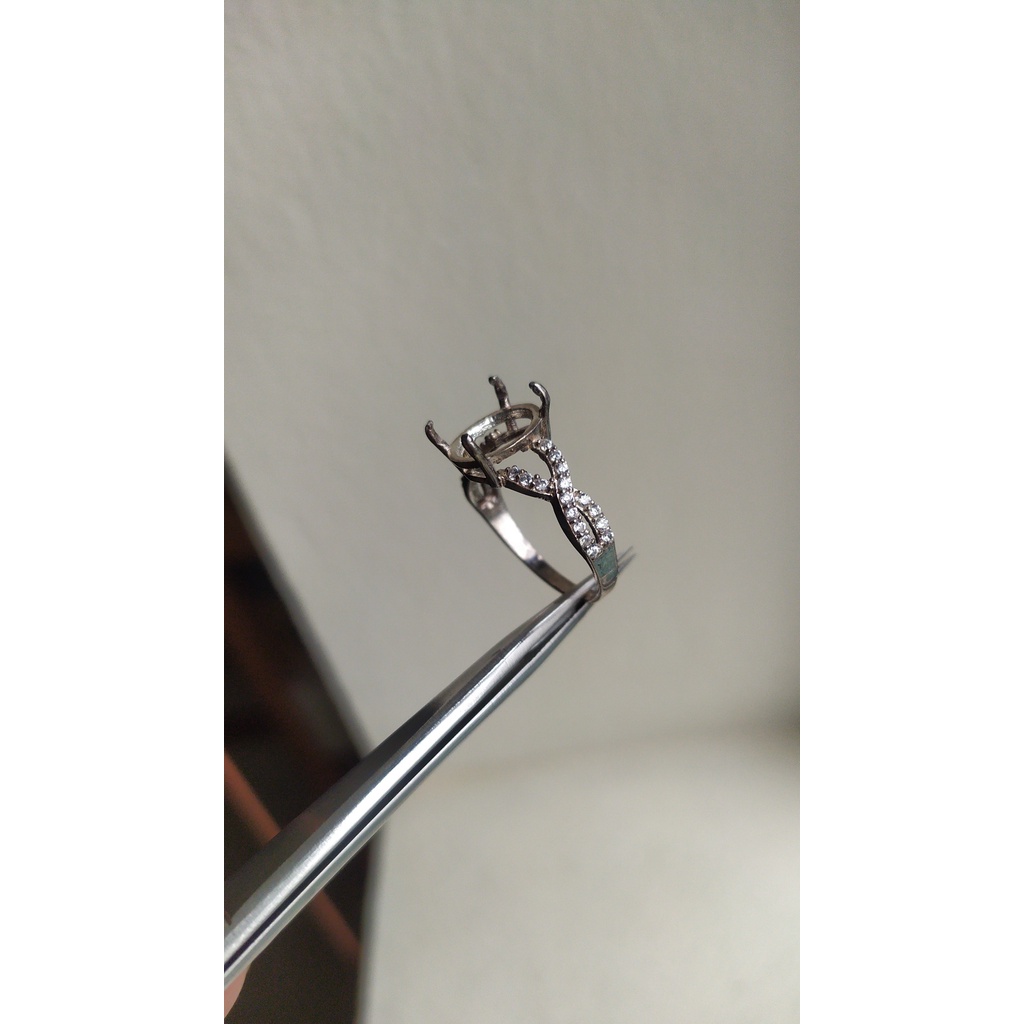 6570 - Vỏ nhẫn bạc nữ 925 (size 13 - 17,5mm)