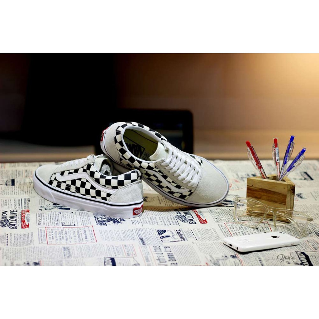 Giày sneakers Vans Old Skool Checkerboard VN0A38G127K