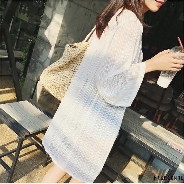 Áo Khoác Voan Chống Nắng Phong Cách Hàn Quốc Cho Nữ