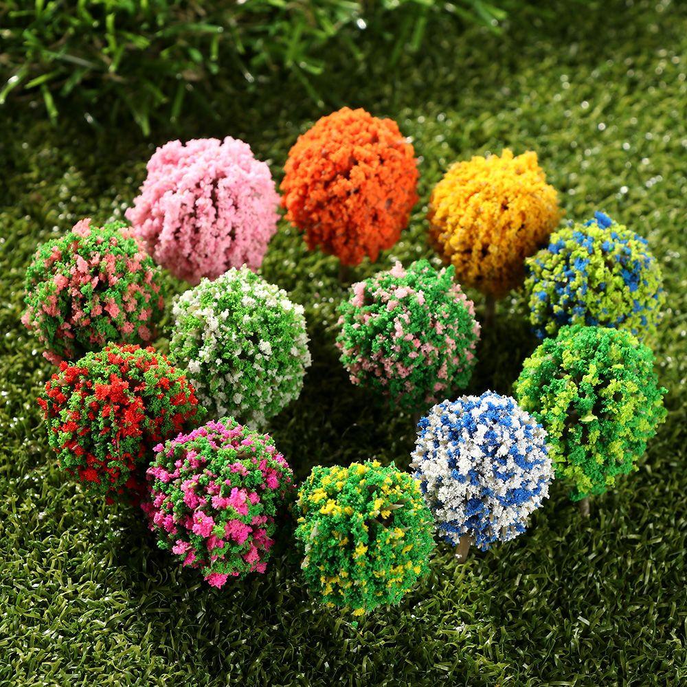 SUYO Bộ 10 Cây Giả 3.7 * 2.0cm Dùng Trang Trí