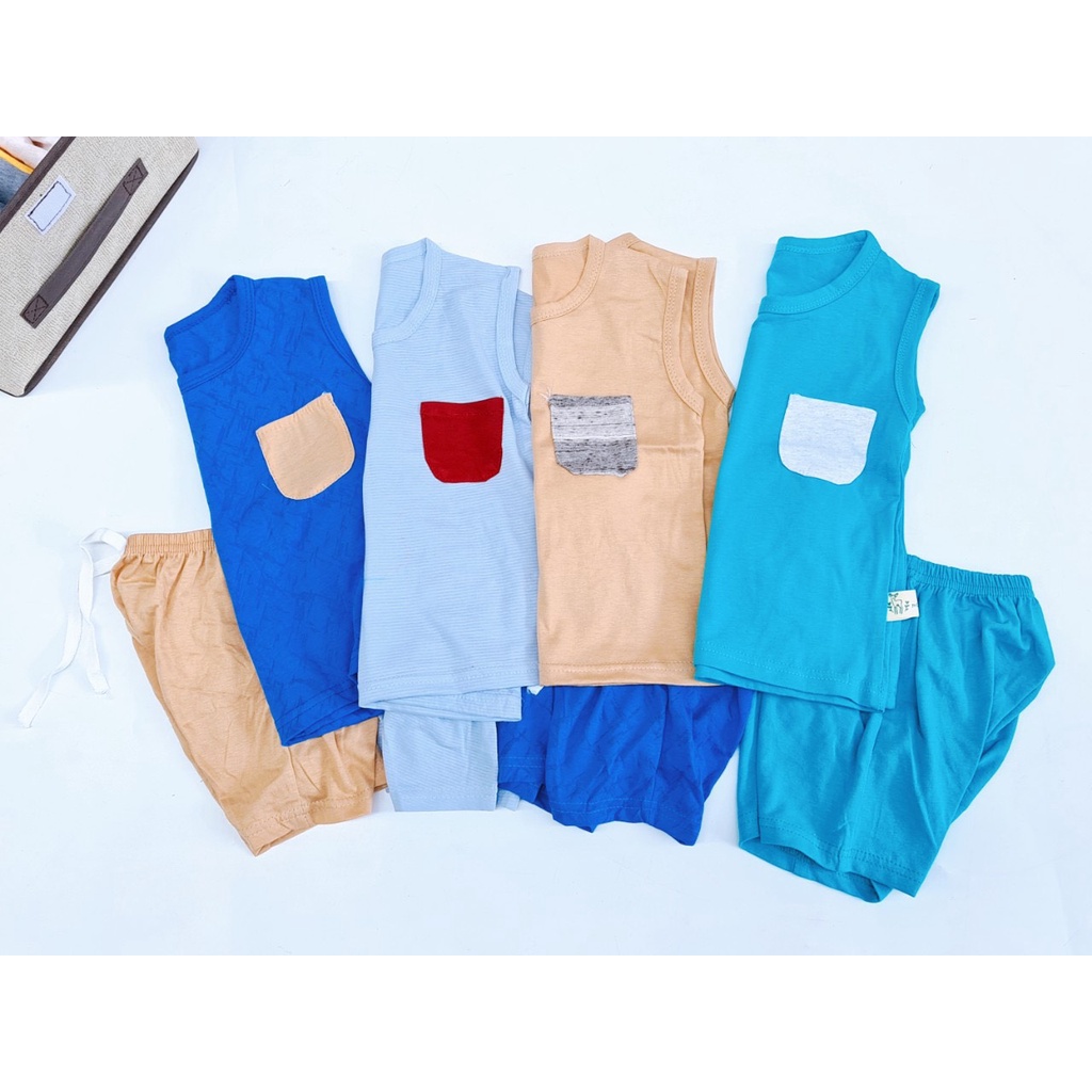 QUẦN ÁO COTTON BA LỖ BÉ TRAI -BEBEFAMILYSHOP - STQ