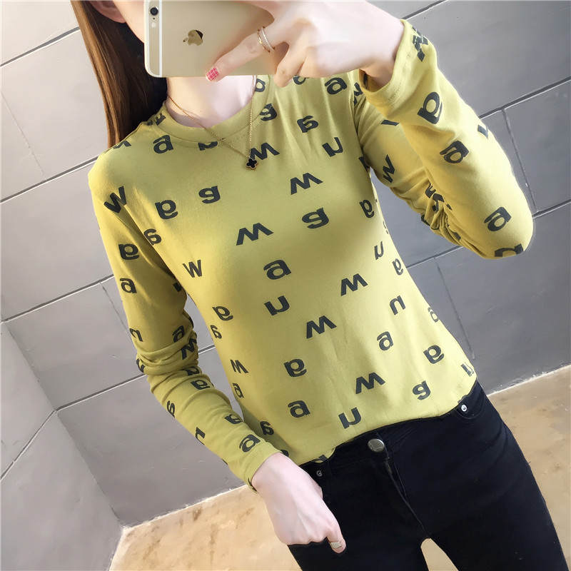 2020 new autumn bottoming shirt women  clothes autumn and winter slim top long sleeve T-shirt | BigBuy360 - bigbuy360.vn