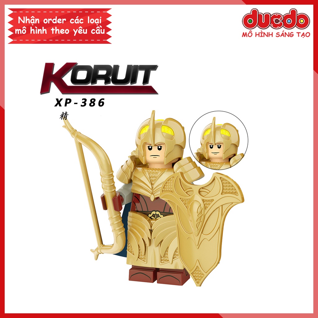 Minifigures nhân vật chiến binh phim Chúa Tể Những Chiếc Nhẫn - Đồ chơi Lắp ghép Xếp hình Mô hình Mini KORUIT KT1050