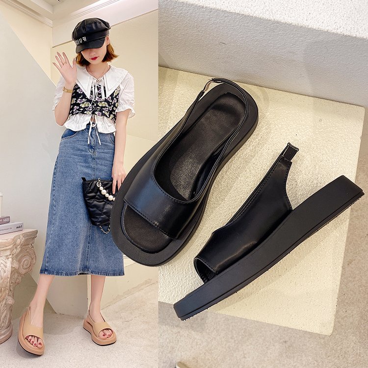 JINxCHOY Giày Sandal Đế Dày Hợp Thời Trang Cho Nữ JINXCHOY