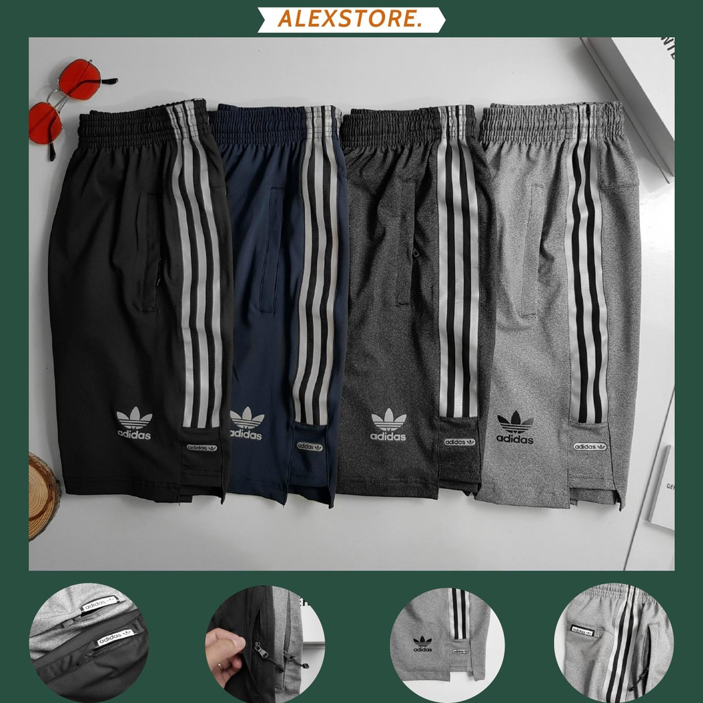 Quần short Phản Quang thể thao cao cấp 3 lá ADAS VNXK