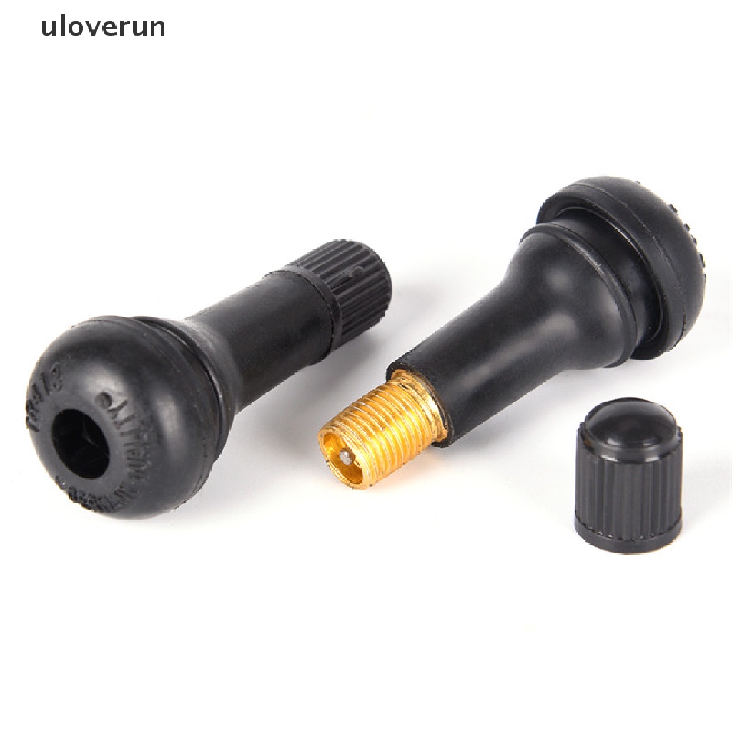 Set 5 Nắp Van Bánh Xe Hơi TR413 Bằng Cao Su Màu Đen Tiện Lợi