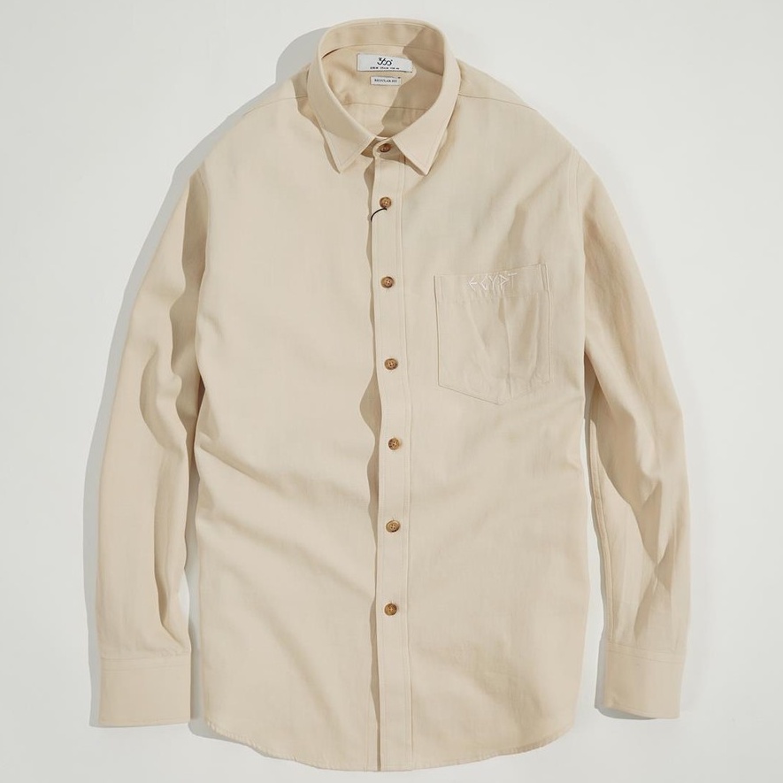 Áo sơ mi nam dài tay 360 BOUTIQUE cổ bẻ thêu hình ở túi ngực - STDTK209 | BigBuy360 - bigbuy360.vn