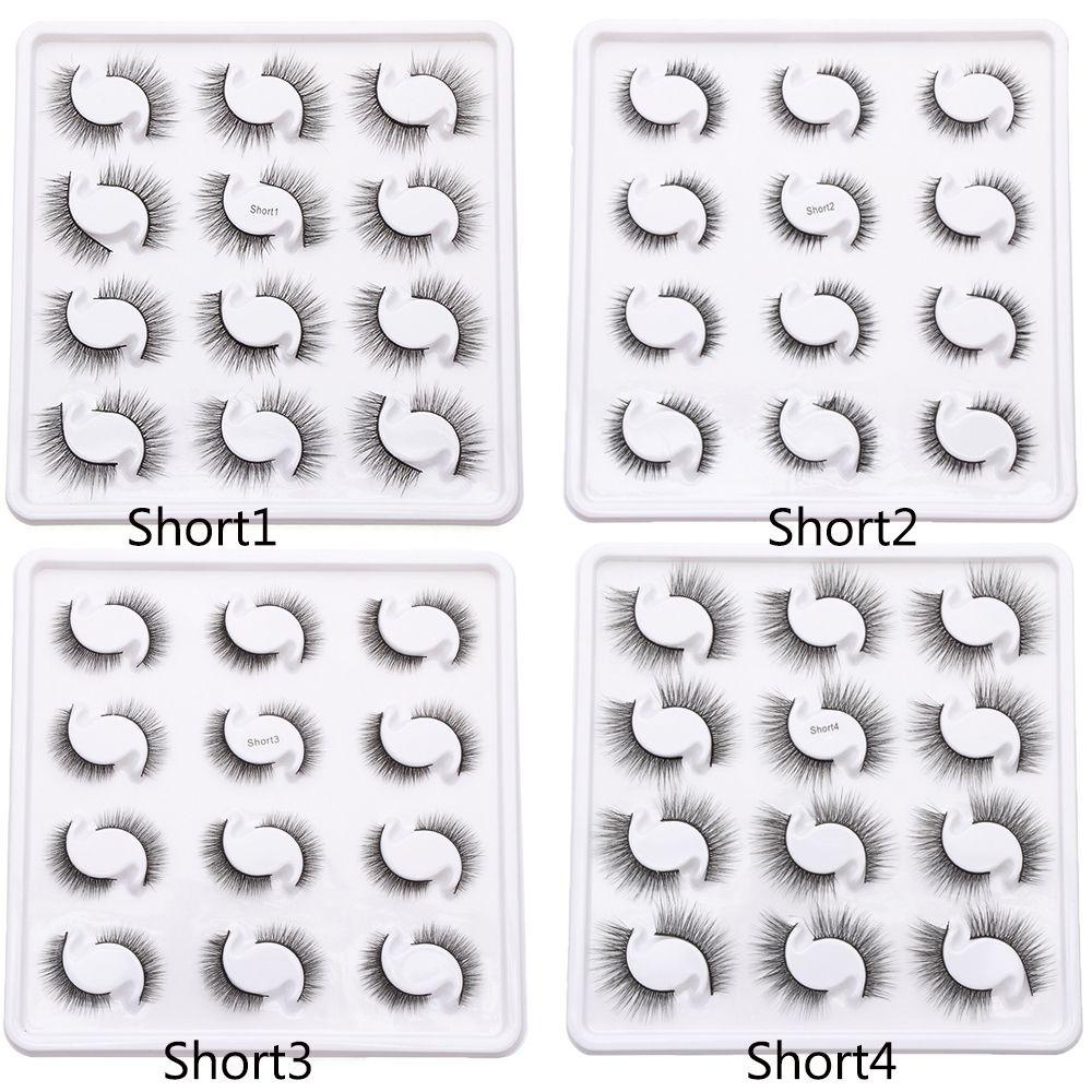 Bộ 12 Cặp Lông Mi Giả Bằng Cotton Tự Nhiên