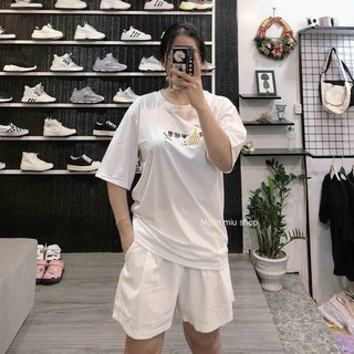 Áo thun thêu hình củ hành