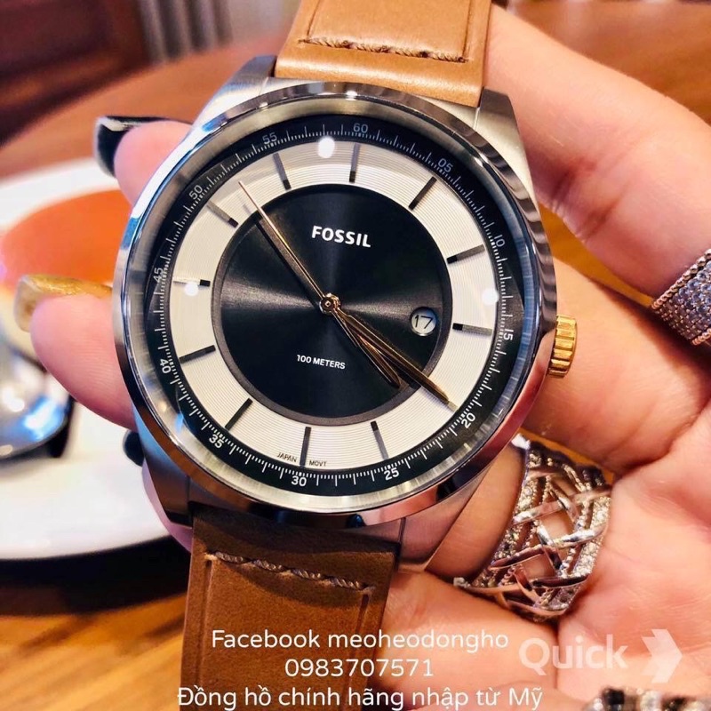 ĐỒNG HỒ NAM FOSSIL MATHIS BROWN LEATHER