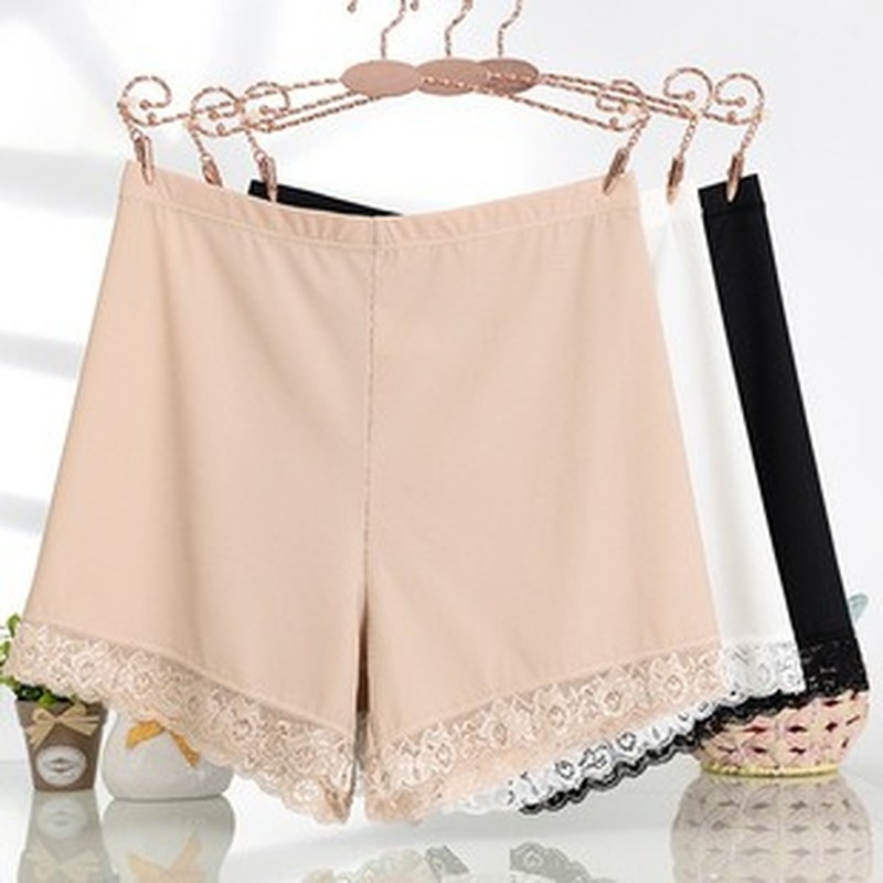 Quần Lót Lụa Không Đường May Lưng Cao Phối Ren Thời Trang Mùa Hè Dành Cho Nữ