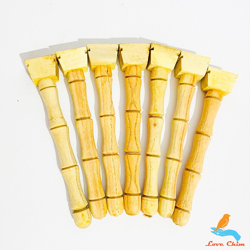Phụ kiện lồng chim chào mào, Cầu phụ gỗ cho lồng chào mào, chích chòe LOVECHIM