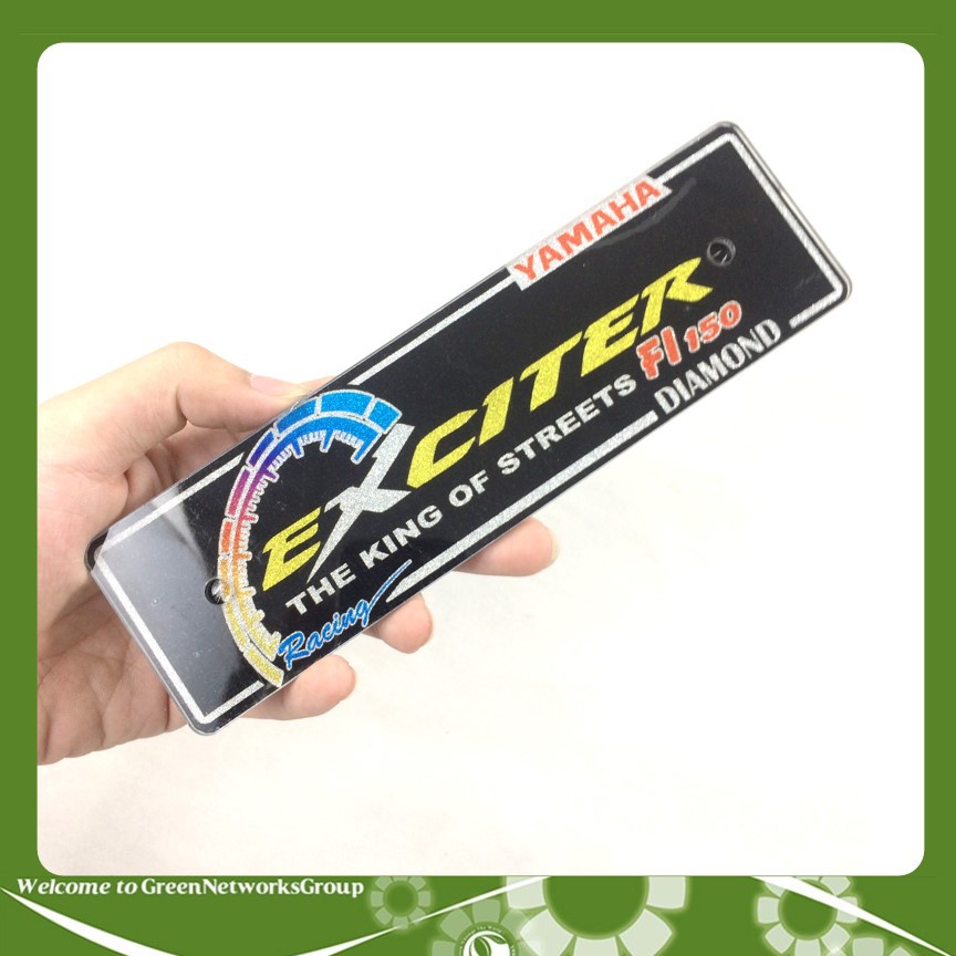 Bảng tên xe EXCITER trang trí xe máy Greennetworks