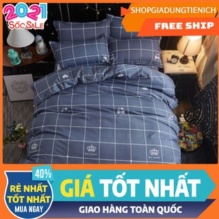 Rẻ vô địch vỏ chăn 1m8x2m lồng ruột-karo vương miện