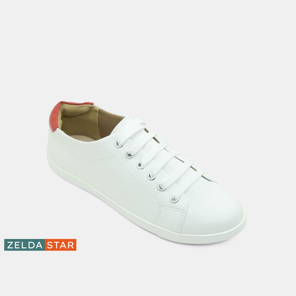 Giày Sneaker Nữ Trắng Zelda Star Phối Màu Viền Gót Phong Cách - BA0331220