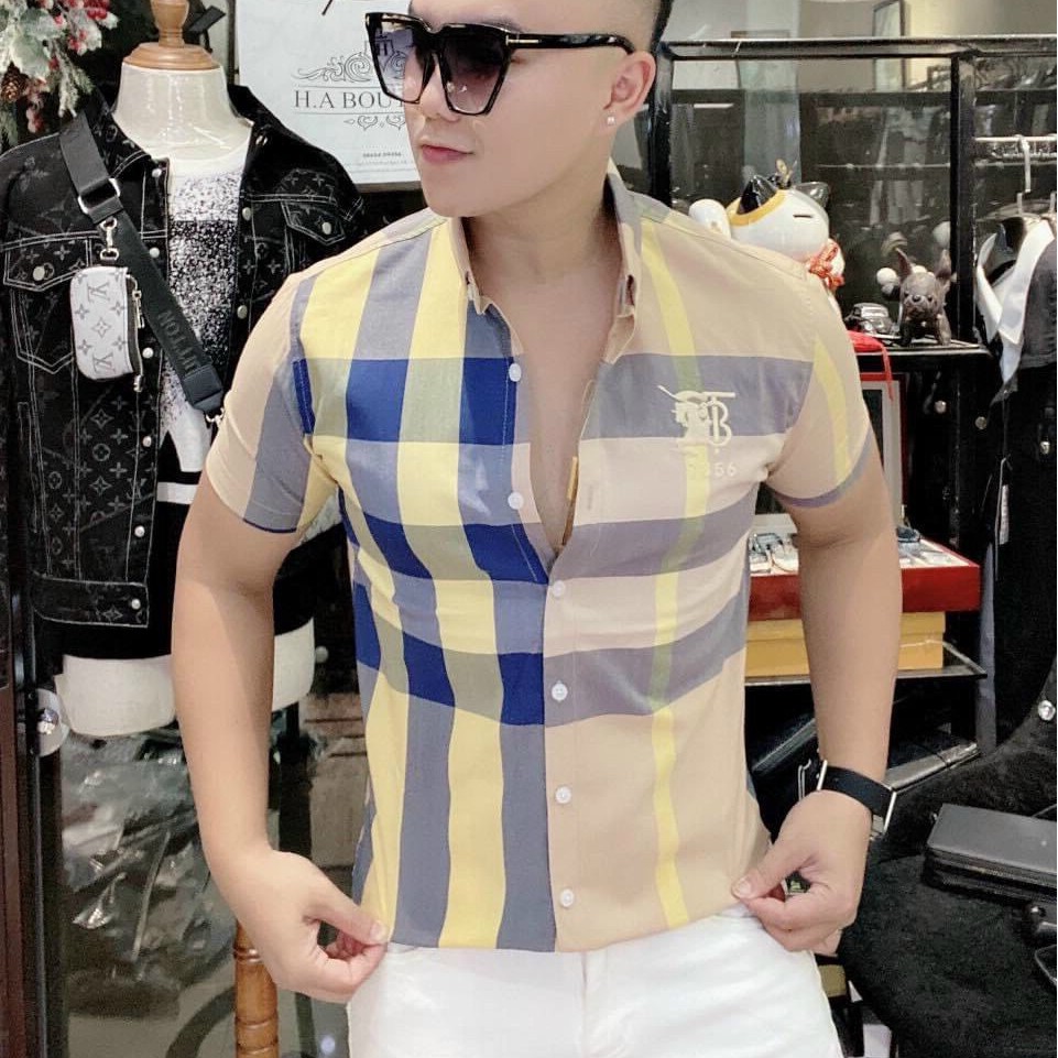 Áo Sơ Mi Nam Cao Cấp Hàn Quốc Họa Tiết Đẹp Vải Lụa Đẹp | BigBuy360 - bigbuy360.vn