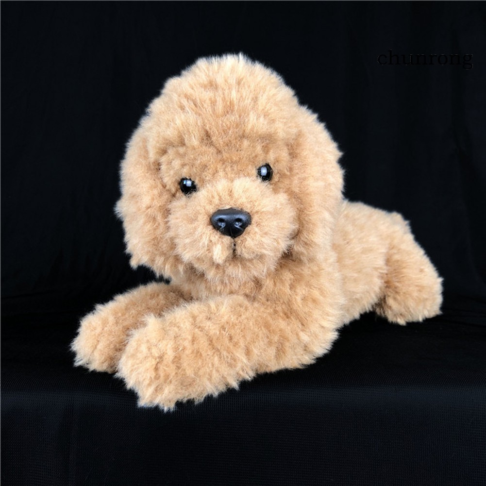 CR+Realistic Poodle Dog Puppy Animal Soft Stuffed Doll Sofa Couch Decor Kids Toy