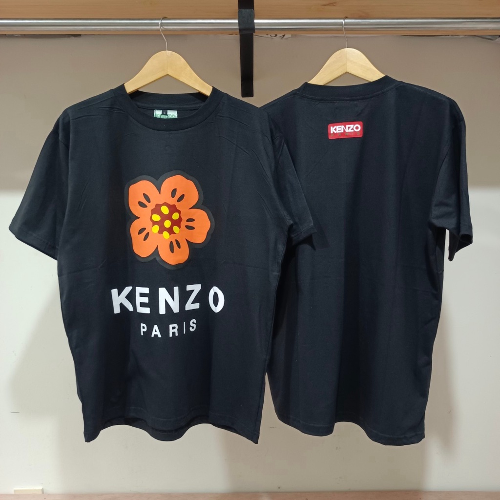 Áo Thun Hoa Logo Lớn Kenzo Paris