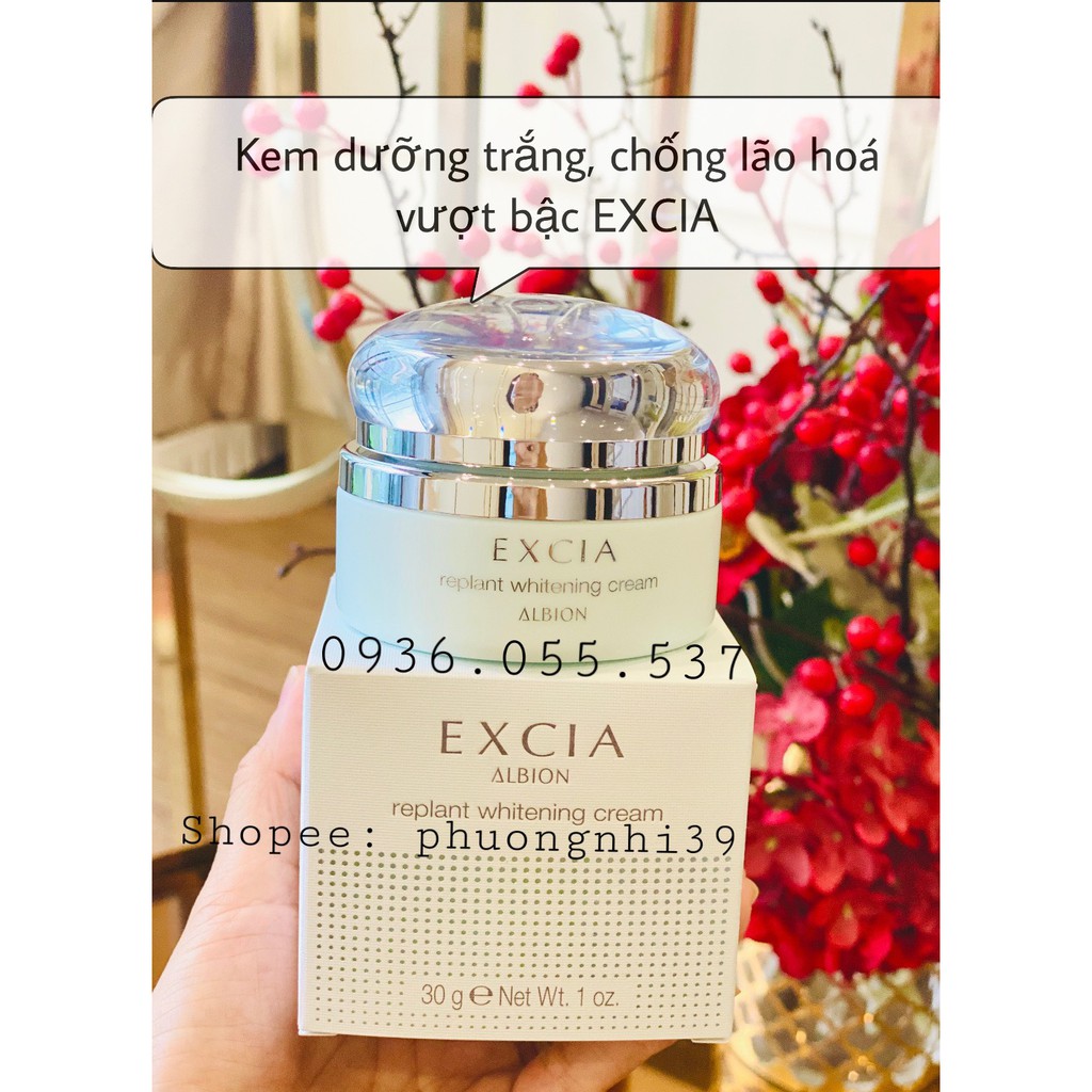 KEM DƯỠNG TRẮNG, TÁI TẠO DA CHỐNG LÃO HÓA VƯỢT BẬC EXCIA Replant Whitening Cream