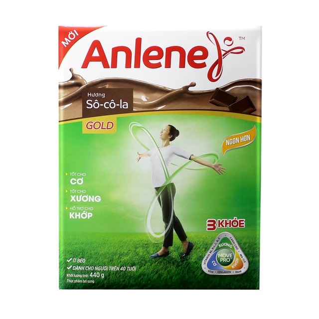 Sữa bột Anlene Gold Movepro Hộp 440g chocolate