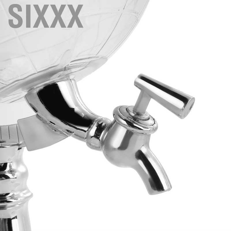 Sixxx 1.5L Globe Dispenser Beer Liquor Decanter 52 OZ Inverted Wine Rack Tap Bar Tools