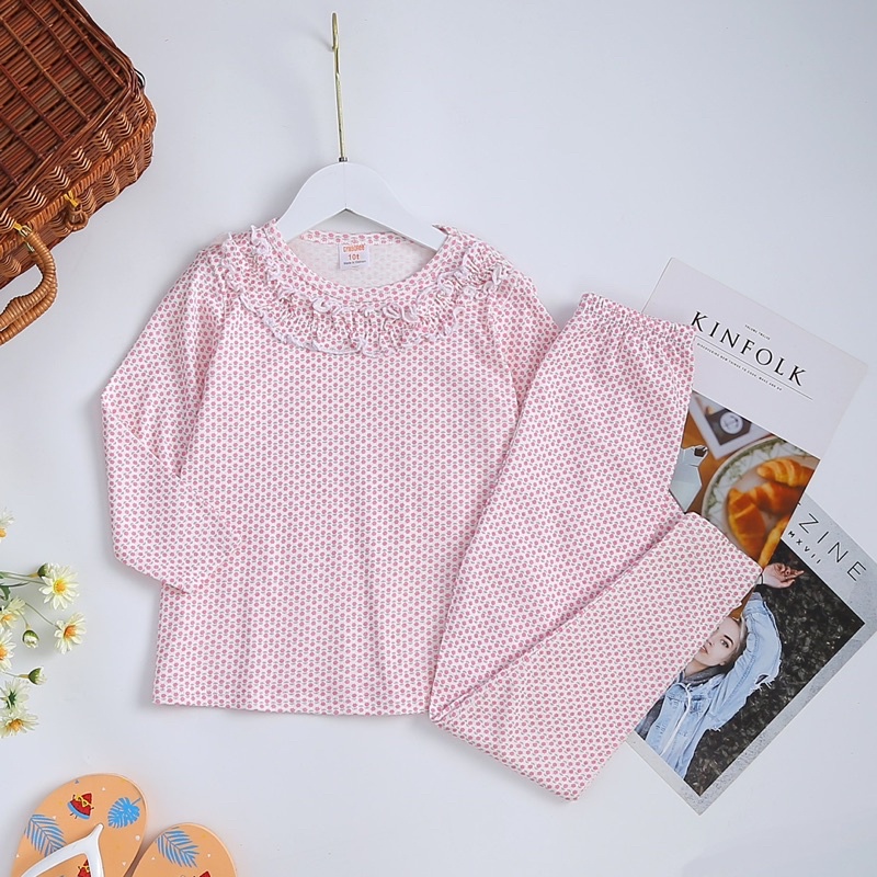 Đồ bộ dài tay bé gái ❤bộ bé gái tay dài size đại cotton borrip Jennie kids J344
