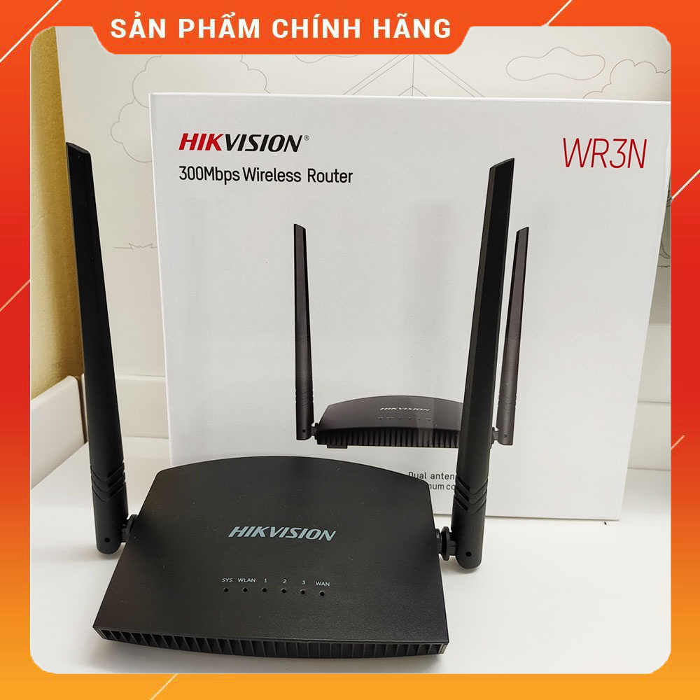 Bộ phát Router Wifi thông minh chuẩn N tốc độ 300Mbps HIKVISION DS-3WR3N I Hàng chính hãng I Bảo hành 24 tháng