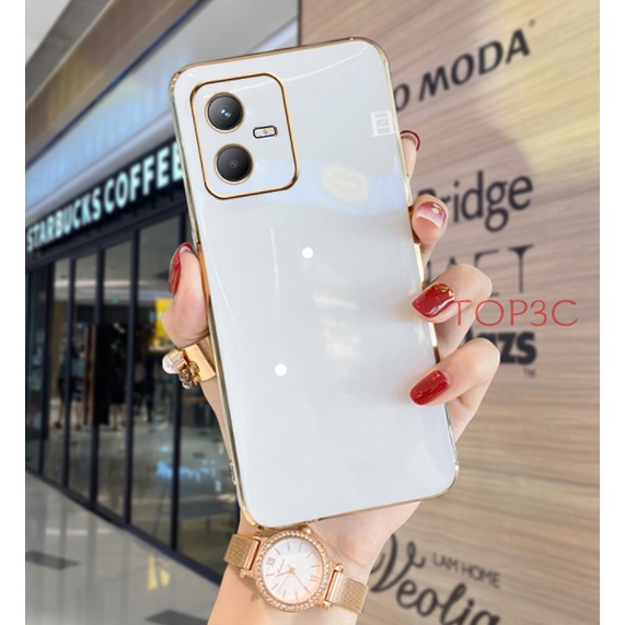 Ốp lưng vivo Y22S Ốp Điện Thoại Viền Thẳng Thời Trang Cho Vivo Y22 Vivo Y22S V25 Y35 V25 Pro Y02S Y15S Y01 Y16 ZB