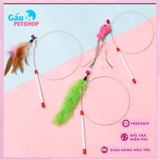 Cần Câu Đồ Chơi Dây Thép Cho Mèo