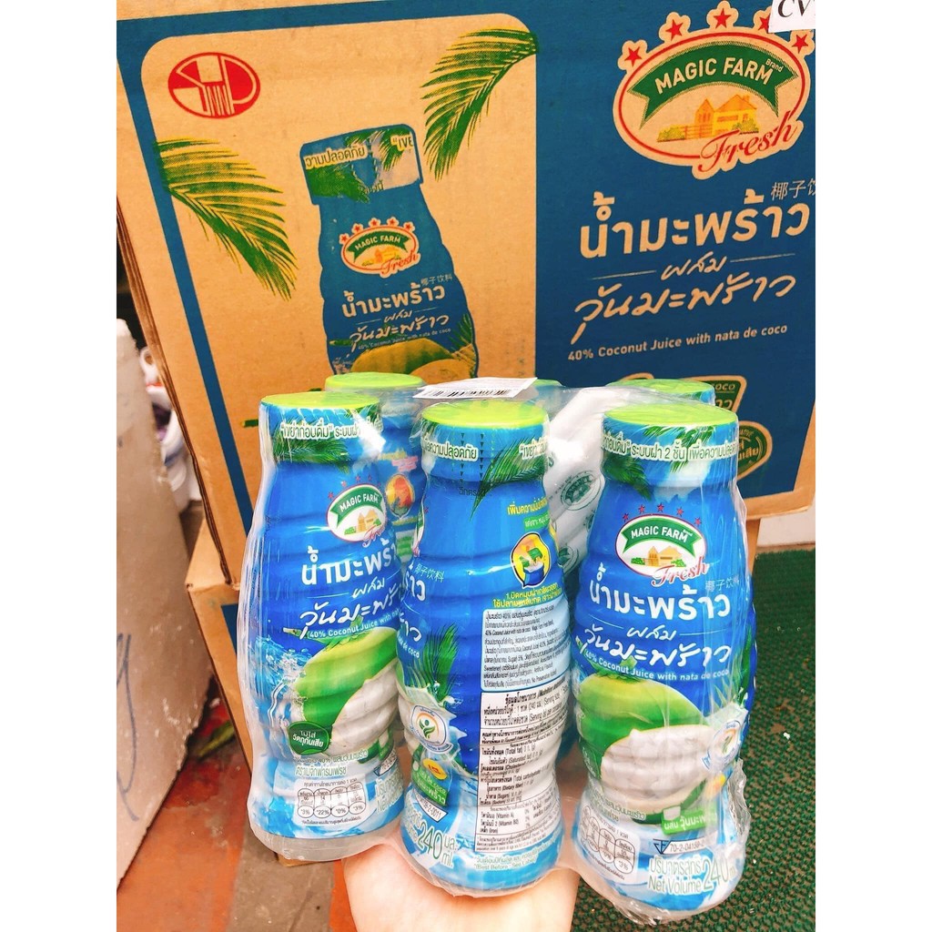 Nước dừa Thái Lan chai 240ml -Nước dừa Magic Farm
