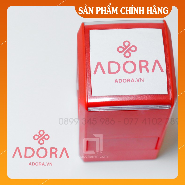 Con dấu logo thiết kế logo theo yêu cầu vuông 3.8cm chính hãng TDstamp