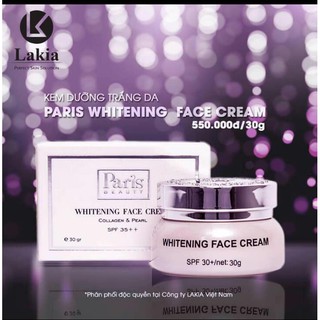 (CHÍNH HÃNG) Kem dưỡng trắng da chống lão hóa Paris – Whitening Face Cream
