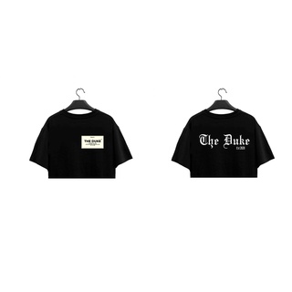 Áo croptop "DUKE" nữ 100%cotton
