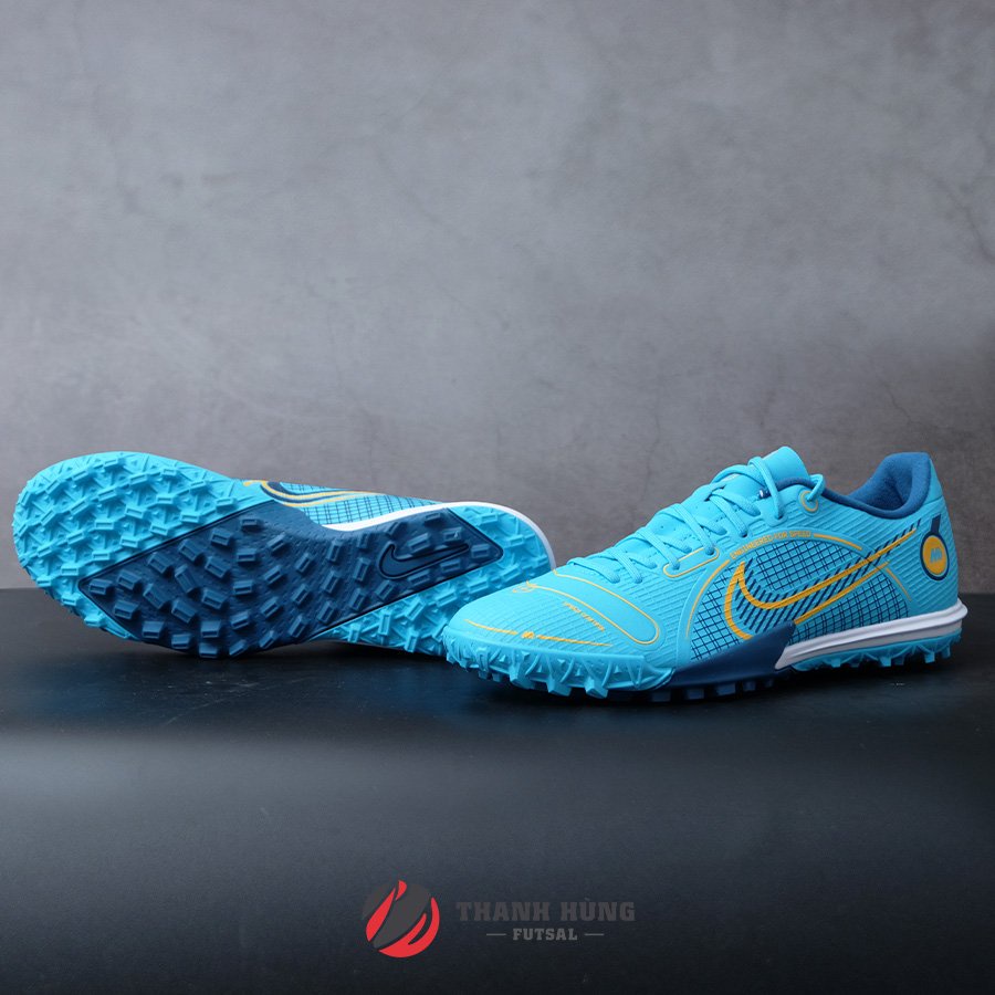 GIÀY ĐÁ BÓNG CHÍNH HÃNG NIKE MERCURIAL VAPOR 14 ACADEMY TF - DJ2879-484 - XANH LƠ