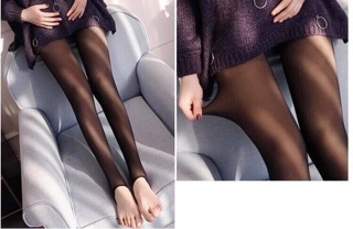 Quần tất 3d bầu đánh lừa thị giác