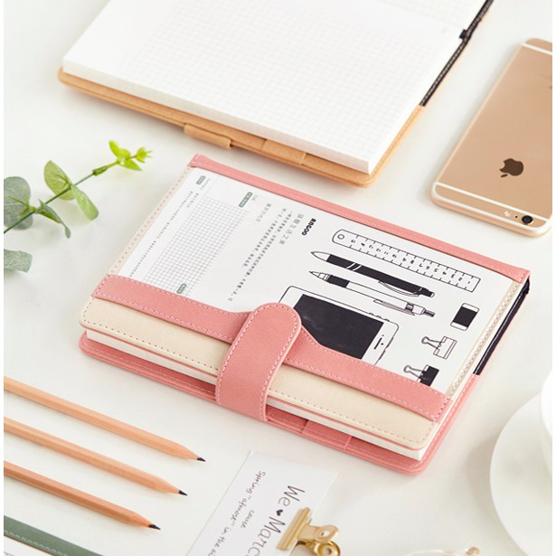 Leather Planner - Sổ kế hoạch bìa da chắc chắn, dày dặn (3 màu)