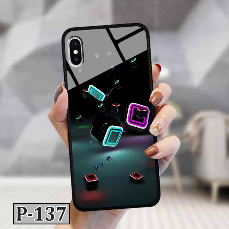 Ốp iPhone X/ Xs - lưng kính in hình 3D