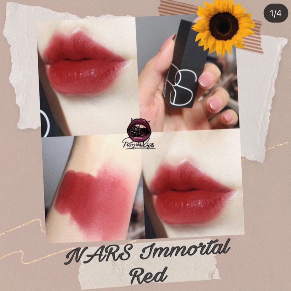 Son Nars Matte - Immortal Red màu đỏ thuần