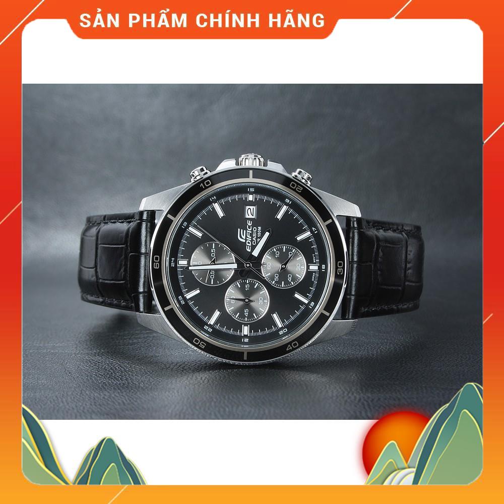 Đồng hồ nam dây da chính hãng Casio EDIFICE EFR-526L-1AVUDF