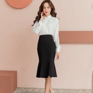Sét áo sơ mi _chân váy nữ công sở