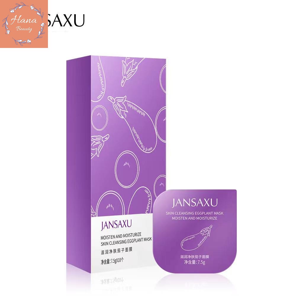 Mặt nạ CÀ TÍM DƯỠNG TRẮNG Jansaxu cấp ẩm nuôi dưỡng da nội địa TRUNG | BigBuy360 - bigbuy360.vn