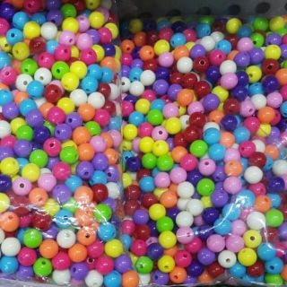 Hạt cườm nhựa xỏ vòng hoặc trang trí handmade 0.5kg