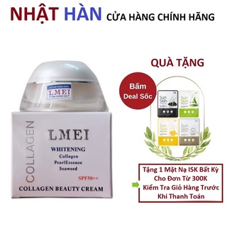 [Mẫu Mới] Kem Dưỡng Trắng Da Ngọc Trai Rong Biển LMEI Whitening Collagen Beauty Cream SPF50++ 25g