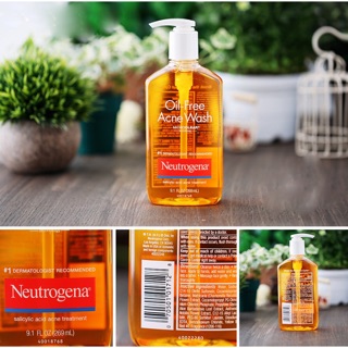 SỬA RỬA MẶT NEUTROGENA OIL FREE CHO DA DẦU VÀ MỤN