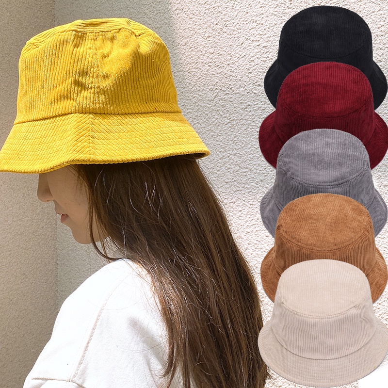 Nón Tai Bèo Vải Nhung Màu Trơn Thời Trang Xuân Thu Cho Nam Và Nữ