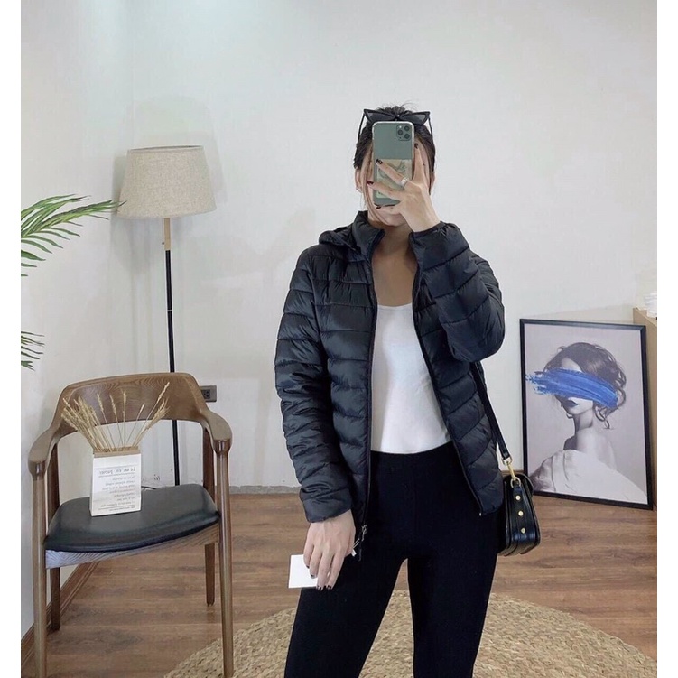 Áo Phao NỮ VNXK MŨ CÓ KHÓA THÁO RỜI SIÊU NHẸ