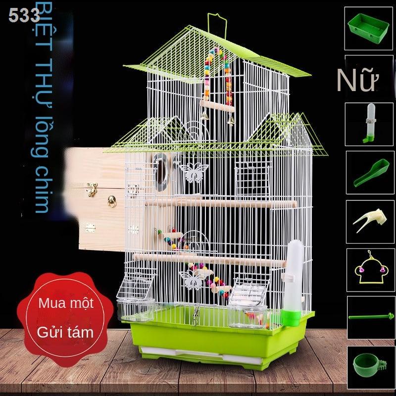 【Mới nhất】Hổ vẹt lồng chim sang trọng hoa mẫu đơn chiều cao lớn bay kim loại biệt thự cảnh nuôi